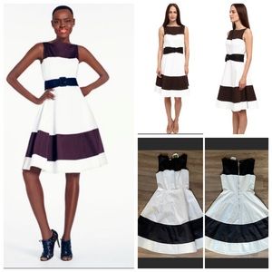 Kate Spade Rio De Janeiro Black & White Boat Neck Dress.